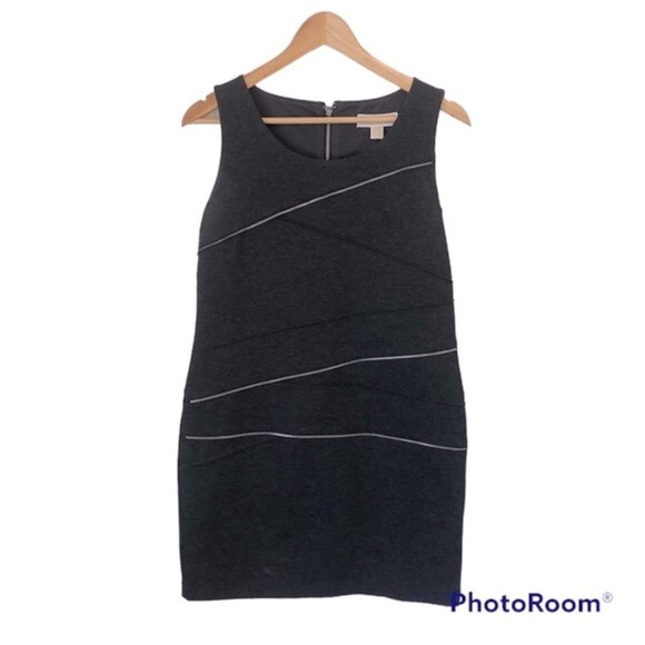 Michael Kors Bodycon Dress Women’s Size 8 Gray Sleeveless Zipper Detail Stretch - Picture 1 of 6